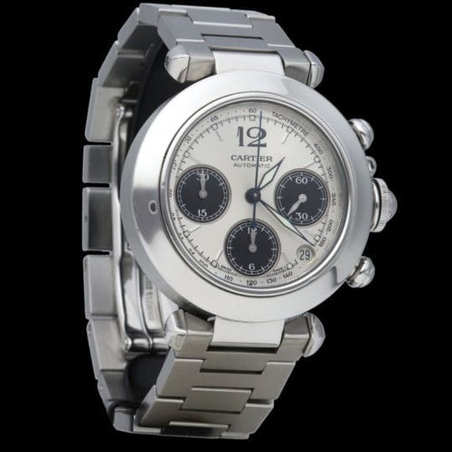 Montre Cartier Montre Pasha Chronograph 58 Facettes MT42311