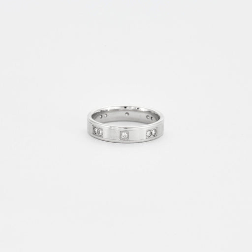 Bague Alliance or blanc diamants 58 Facettes LP368/10