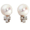 Boucles d'oreilles en perles des mers du Sud australiennes et diamants
