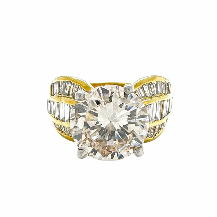 Bague 60 Bague or jaune diamant 5ct 58 Facettes