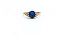 Bague 55 Bague saphir et diamant 58 Facettes Bag.Ov.6Dt.FA34S