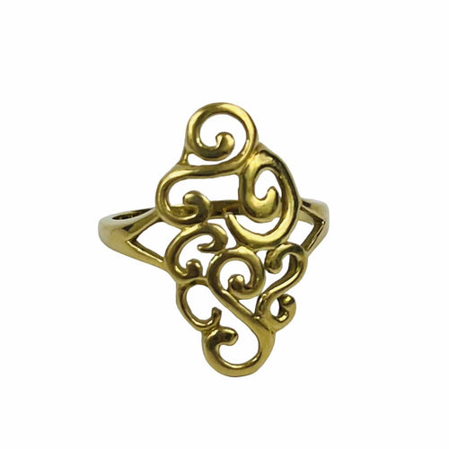 Bague 59 Bague Ajourée Or Jaune 58 Facettes 20400000820