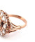 Bague 52 Bague en or rose sertie de diamants taille rose de 3,00 ct 58 Facettes