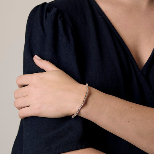 Bracelet Bracelet souple en or rose et diamants 58 Facettes JBW0010-18