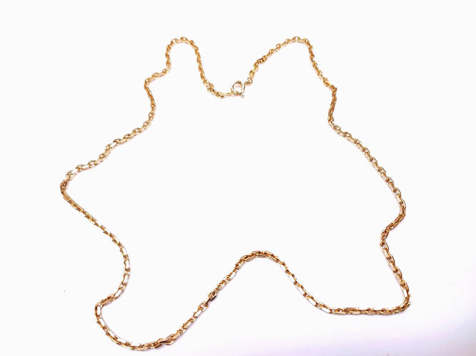 Collier Chaîne maille forçat 40 cm 58 Facettes CH.COU.1291-40cm