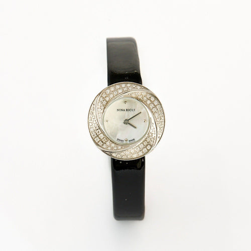 Montre NINA RICCI - Acier - Cadran effet spirale 58 Facettes