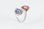 Bague 53 Bague "Toi et moi" en or, brillant et saphir 58 Facettes 196264
