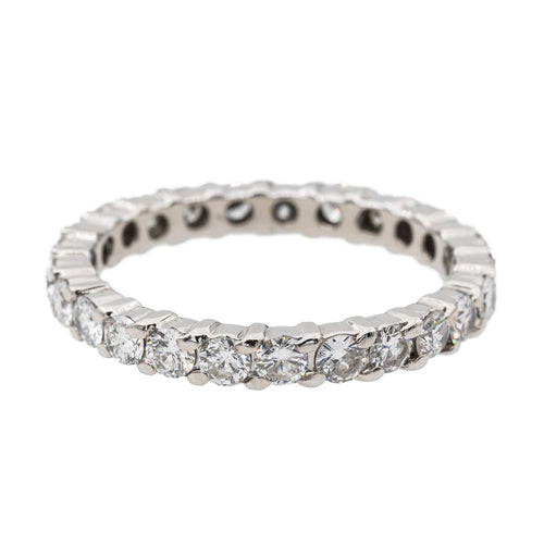 Bague 54.5 Bague Alliance Or blanc Diamant 58 Facettes 2820736CN