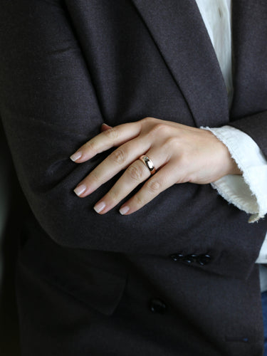 Bague 57 Bague jonc or rose diamant taille ancienne 0,55 carat 58 Facettes 1199.2