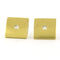 Boucles d'oreilles Boucles d'oreilles en or jaune serties de diamants taille princesse 58 Facettes