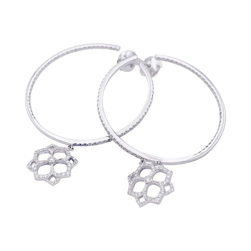 Boucles d'oreilles Boucles d'oreilles Messika, "Eden", or blanc, diamants. 58 Facettes 34377