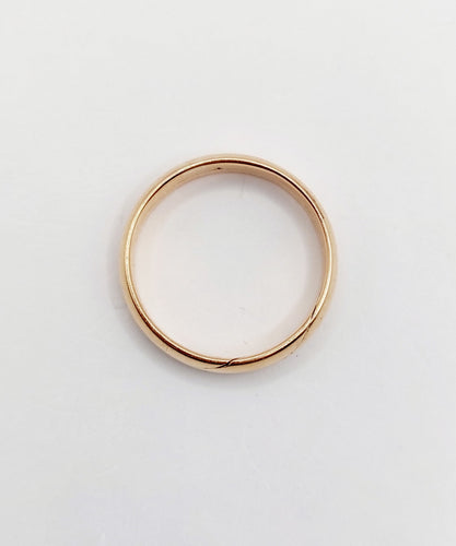 Bague 55 Alliance jumelées victorienne or rose 18k gimmel (circa 1896) antique 58 Facettes A05213