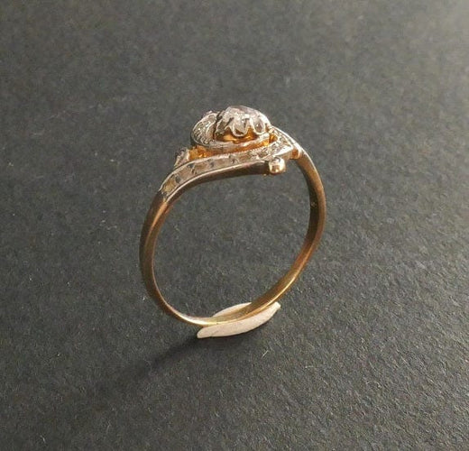 Bague 53 Bague Art Nouveau Diamants. 58 Facettes 1061419