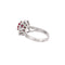 Bague 50.5 Bague Marguerite Vintage Rubis Diamants 58 Facettes