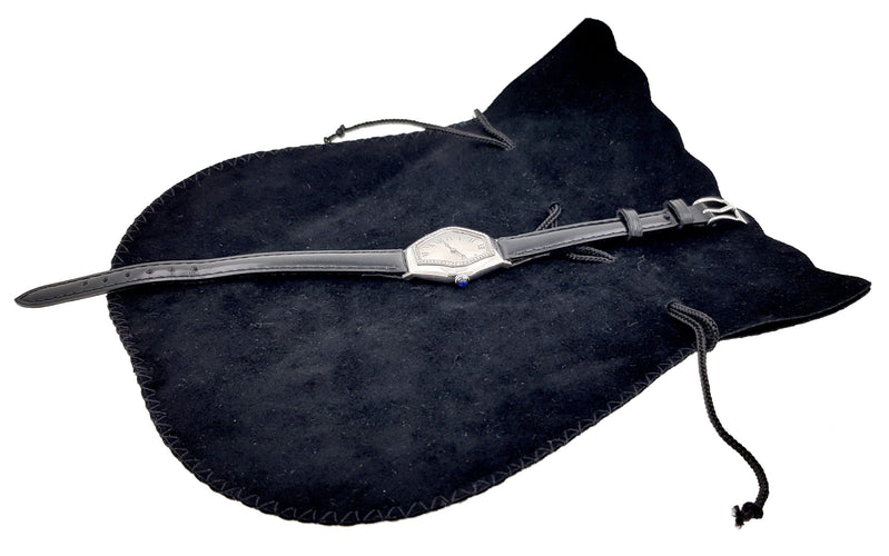 Montre Ferdinand Verger Freres - Platinum Tonneau Art Déco Art Nouveau Watch 58 Facettes