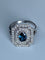 Bague 50 Bague Art Deco en Or jaune, diamants et saphir 58 Facettes