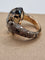 Bague 51 Pomellato - Bague Tango en or rose, quartz fumé et diamants bruns 58 Facettes