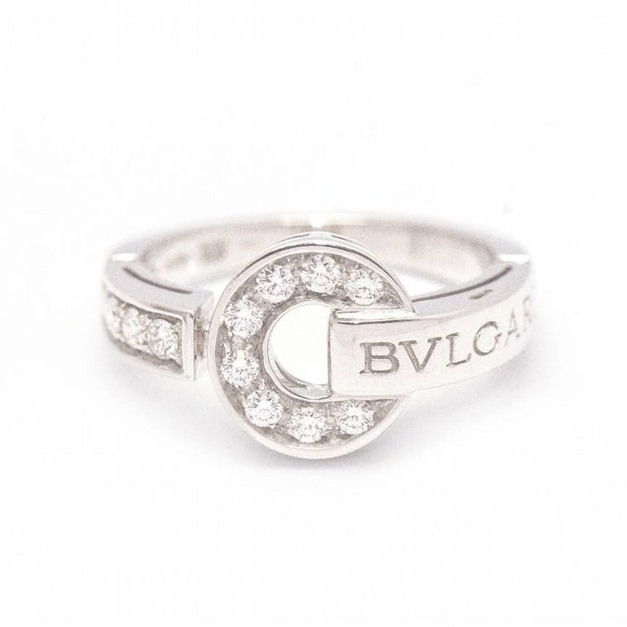 Bague 52.5 BVLGARI - Bague en Or Blanc avec Diamants 58 Facettes D361629UZ