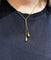 Collier Collier or jaune 2 motifs olives allongées 58 Facettes