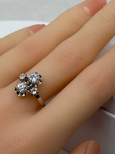 Bague Toi & Moi diamants vers 1930