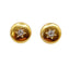 Boucles d'oreilles Puces d'oreilles art deco or jaune 18k diamants tailles anciennes (circa 1950) 58 Facettes A05930