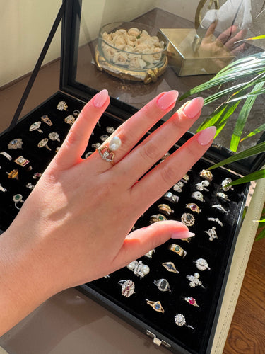 Bague 51 Bague or, perle et diamants 58 Facettes 1033