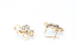 Earrings New Flower Earrings in Gold and Platinum 58 Facettes D361032JC