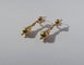 Boucles d'oreilles Boucles d’oreilles dormeuses pendantes deux ors XIXe 58 Facettes