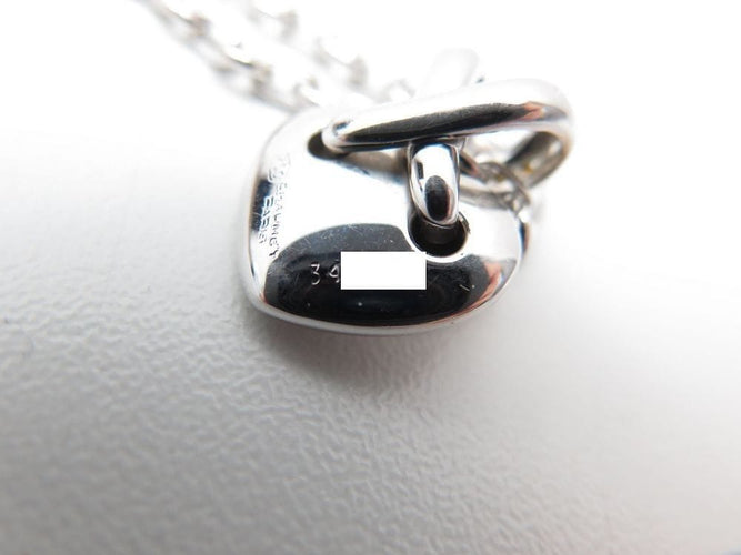 Collier collier CHAUMET pendentif coeur lien diamant or blanc chaine 40cm 58 Facettes 271718