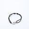 Bracelet DINH VAN - Bracelet Menottes R10 or blanc, cordon noir et diamants 58 Facettes 87176