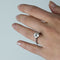 Bague 52 Bague Solitaire en or blanc et diamant 58 Facettes
