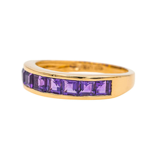 Bague 54 Bague  Or jaune Améthyste 58 Facettes 4166994RV