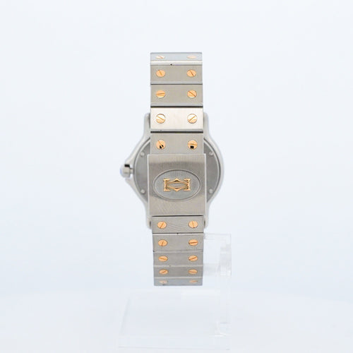 Montre Cartier - Montre Santos Octagone - Cadran romain ivoire - LM 58 Facettes