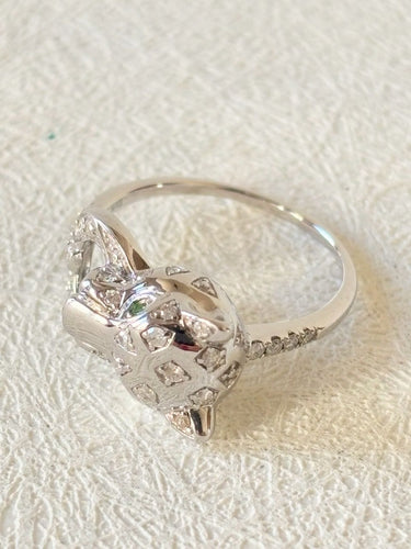 Bague 52 Bague Panthère en or blanc et diamants 58 Facettes WC-2025-2325