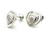 Boucles d'oreilles CHOPARD. Collection "Happy Spirit", boucles d'oreilles or blanc et diamants 58 Facettes