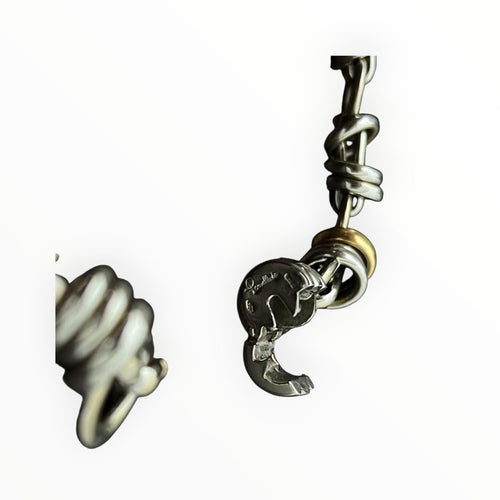 Collier POMELLATO- Collier Vintage années 1980 en or blanc et jaune et diamants 58 Facettes