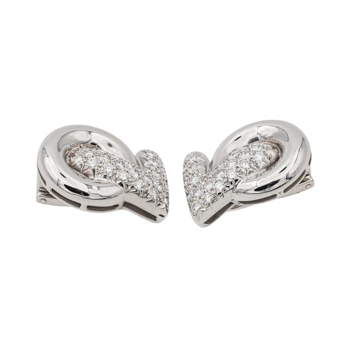 Boucles d'oreilles Boucles d'oreilles Clip Or blanc Diamant 58 Facettes 3662241RV