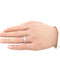 Bague 55 Bague en or blanc & diamants 58 Facettes
