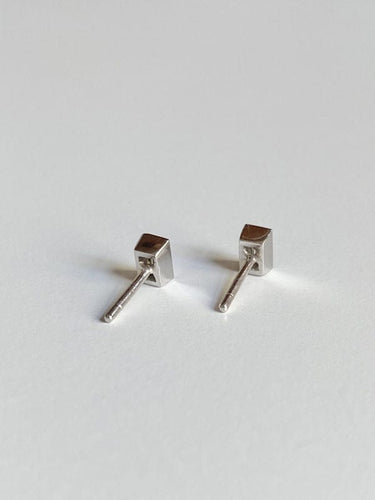 Boucles d'oreilles Paire de puces d’oreilles en or blanc 18k et diamants 58 Facettes