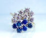 Bague 53 Bague Bouquet or blanc saphirs et diamants 58 Facettes AB455 bis