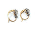 Boucles d'oreilles Boucles d’oreilles en or 18 carats et diamants. Vers 1900 58 Facettes AB334