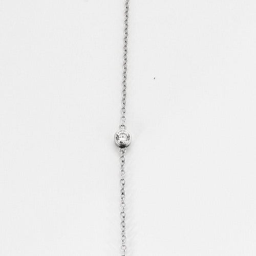 Collier Collier en or blanc et diamants 58 Facettes B240626