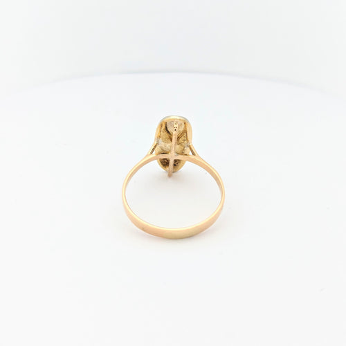 Bague 56 Bague en or jaune et diamants 58 Facettes 29585