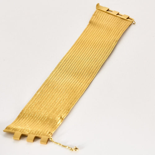 Bracelet Bracelet ruban en or jaune 58 Facettes PRG1799