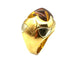 Bague 52 BVLGARI. Collection "Pyramide", bague 2 ors 18K et citrine 58 Facettes