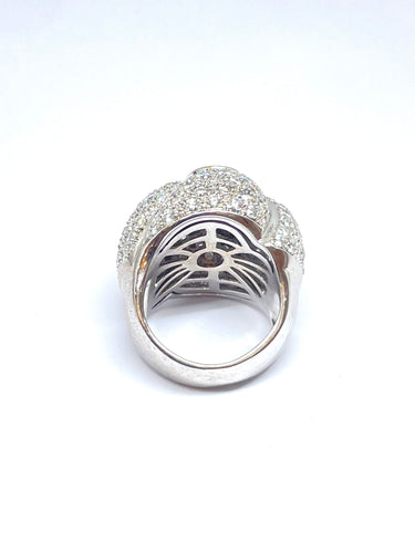 Bague 50 Bague Diamants Rubis ovale 58 Facettes