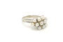 Bague 51 Bague en or blanc sertie de perles 58 Facettes B521