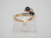Ring 54 Ring you and me yellow gold Sapphires 58 Facettes