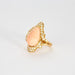 Bague 52 BULGARI - Bague or jaune corail entourage diamants 58 Facettes