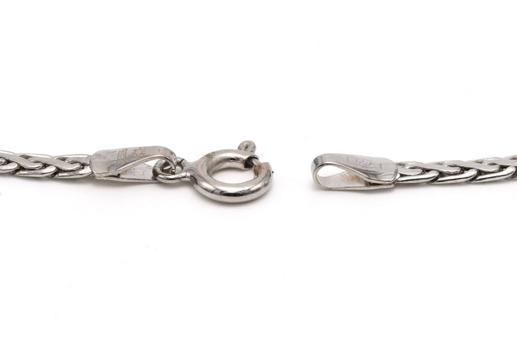 Collier Collier contemporain serti de saphirs et diamants taille brillant en or blanc 18k 58 Facettes 23106